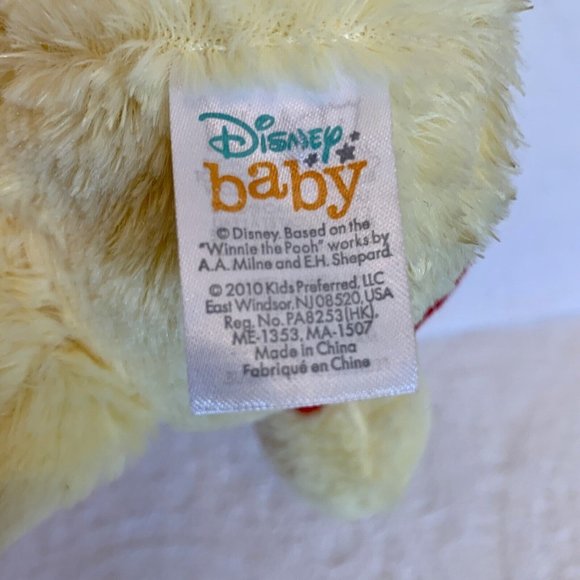 Disney Baby Winnie the Pooh Plush 12” Stuffed Animal Soft  Rattle Crinkle Ears - Picture 3 of 4